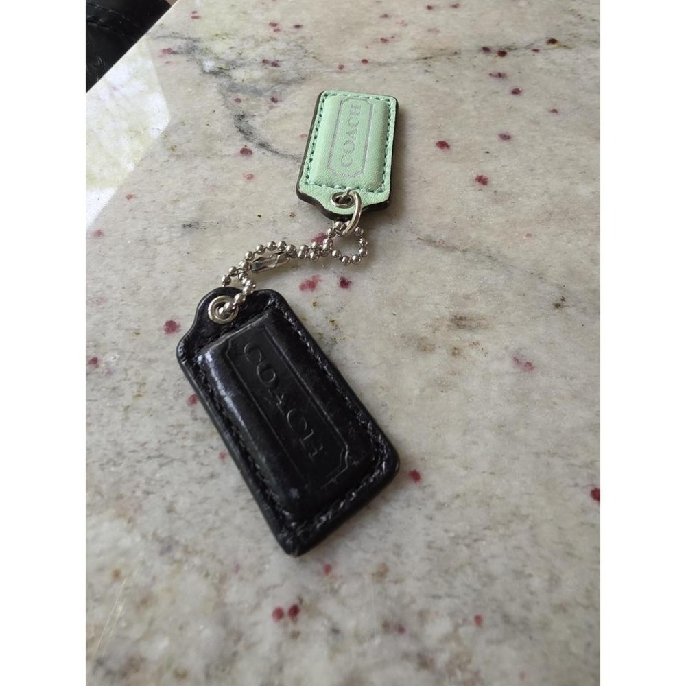 Vintage Coach bag charms (3) black, mint, and tan - Picture 4 of 7